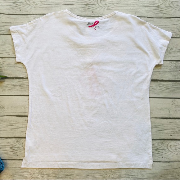 Anne Klein Breast Cancer Short Sleeve Tee Shirt - Picture 5 of 6